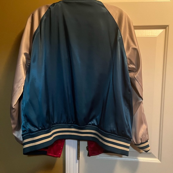 Reversible Silk Bomber Jacket - Picture 3 of 4